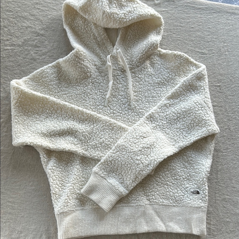 The North Face Cream Sherpa Hoodie